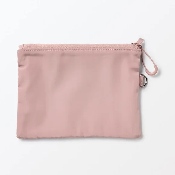 Muji Polyester Two Zipper Case_Medium_Pink_NWT - Picture 2 of 6